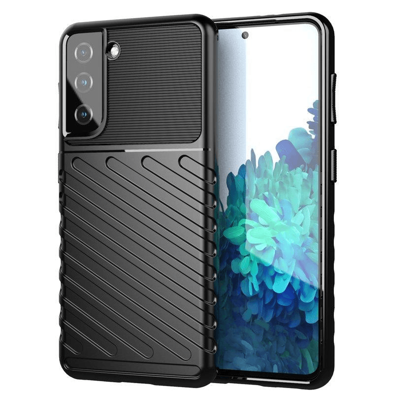 Silikonski ovitek Thunder Armor za Samsung Galaxy A55 - črn