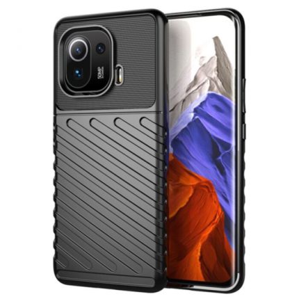 Silikonski ovitek Thunder Armor za Xiaomi Mi 11 - črn