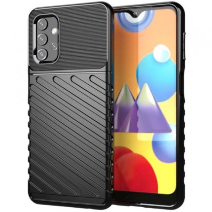 Silikonski ovitek Thunder Armor za Samsung Galaxy A03s A037 - črn