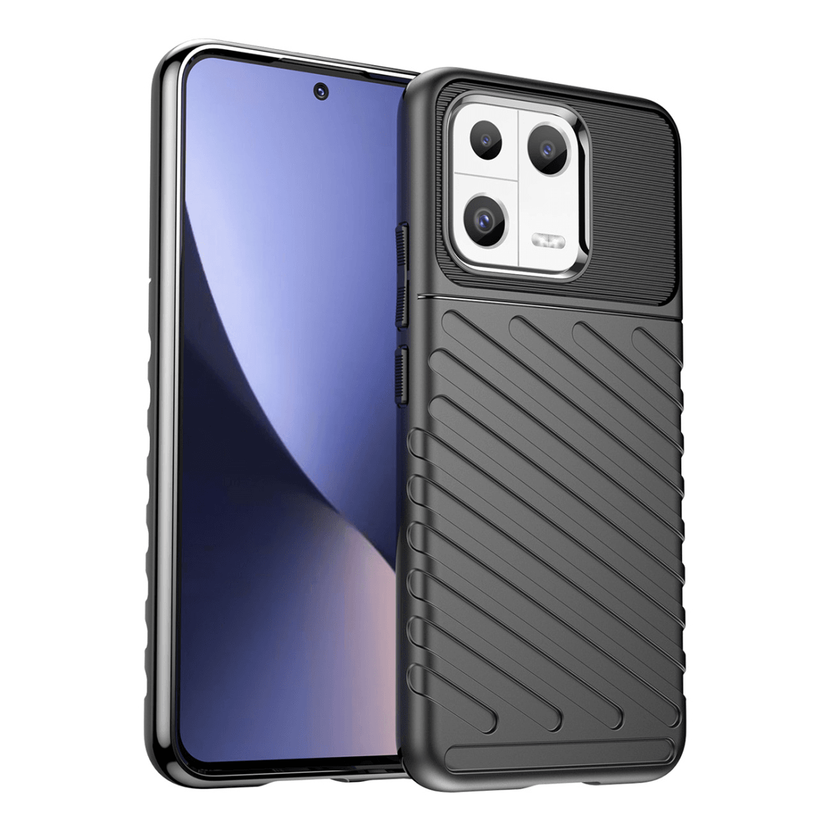 Silikonski ovitek Thunder Armor za Xiaomi 13 - črn