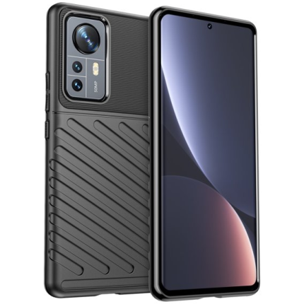 Silikonski ovitek Thunder Armor za Xiaomi 12 - črn