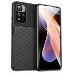 Silikonski ovitek Thunder Armor za Xiaomi Redmi Note 11 5G - črn