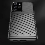 Silikonski ovitek Thunder Armor za Samsung Galaxy S21 Ultra G998 - črn