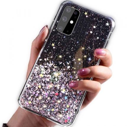 Silikonski ovitek z bleščicami SPARKLE za Xiaomi Mi 11 - črn