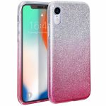 Silikonski ovitek z bleščicami Bling 2v1 za Samsung Galaxy A32 A326 5G srebrno roza