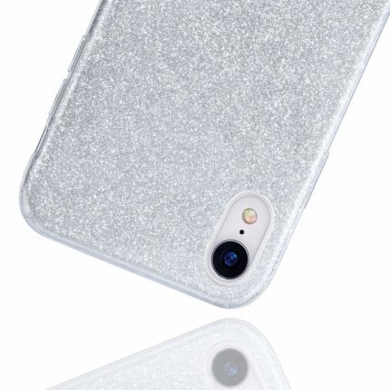 Silikonski ovitek z bleščicami Bling za iPhone 11 Pro Max srebrn