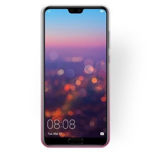 Silikonski ovitek z bleščicami Bling 2v1 za Huawei P40 Pro - srebrno pink