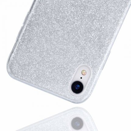 Silikonski ovitek z bleščicami Bling za Samsung Galaxy A32 A326 5G - srebrn