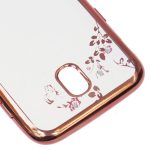 Silikonski ovitek z rožicami za Samsung Galaxy A6 2018 A600 - pink