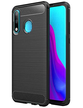 Silikonski ovitek za Huawei P Smart Pro - mat carbon črn