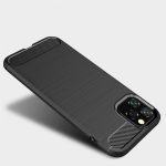 Silikonski ovitek za iPhone 11 Pro Max - mat carbon črn