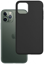 Silikonski ovitek za iPhone 13 Pro Max - mat črn