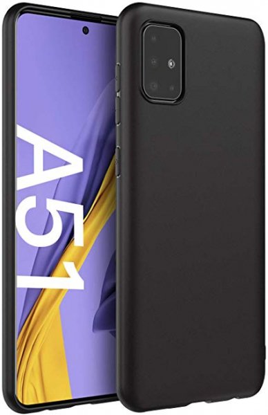 Silikonski ovitek za Samsung Galaxy A51 A515 - mat črn