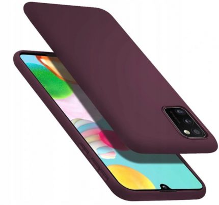 Silikonski ovitek za Samsung Galaxy A41 A415 - mat bordo rdeč