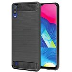 Silikonski ovitek za Samsung Galaxy A70 A705 - mat carbon črn