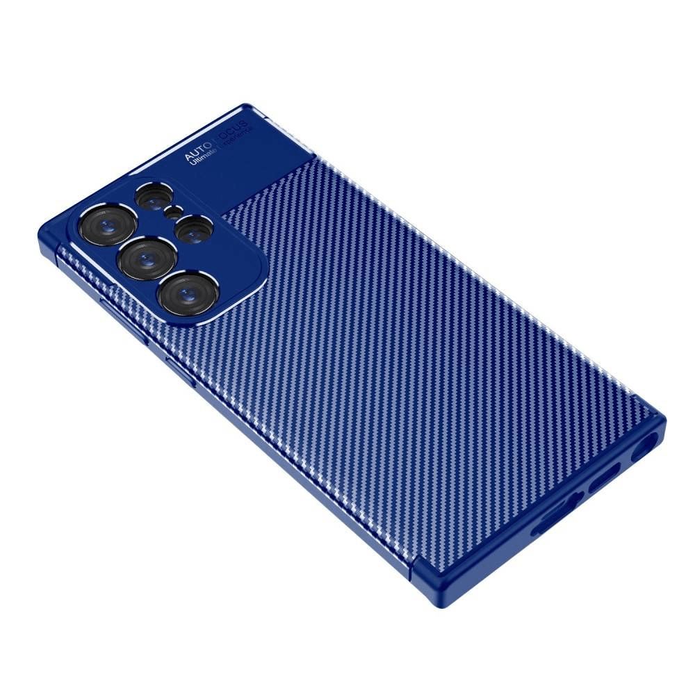 Silikonski ovitek za Samsung Galaxy S23 Ultra 5G - mat carbon moder