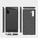 Silikonski ovitek za Samsung Galaxy Note 10 N970 - mat carbon črn