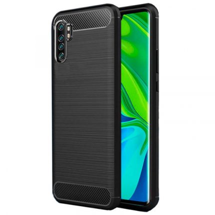 Silikonski ovitek za Xiaomi Redmi Note 10 Lite - mat carbon črn