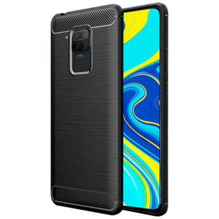 Silikonski ovitek za Xiaomi Redmi Note 9 - mat carbon črn