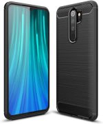 Silikonski ovitek za Xiaomi Redmi 9 - mat carbon črn