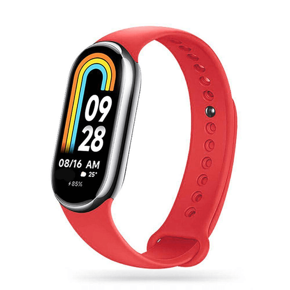 Silikonski pašček za uro Xiaomi Mi Band 8 - rdeč