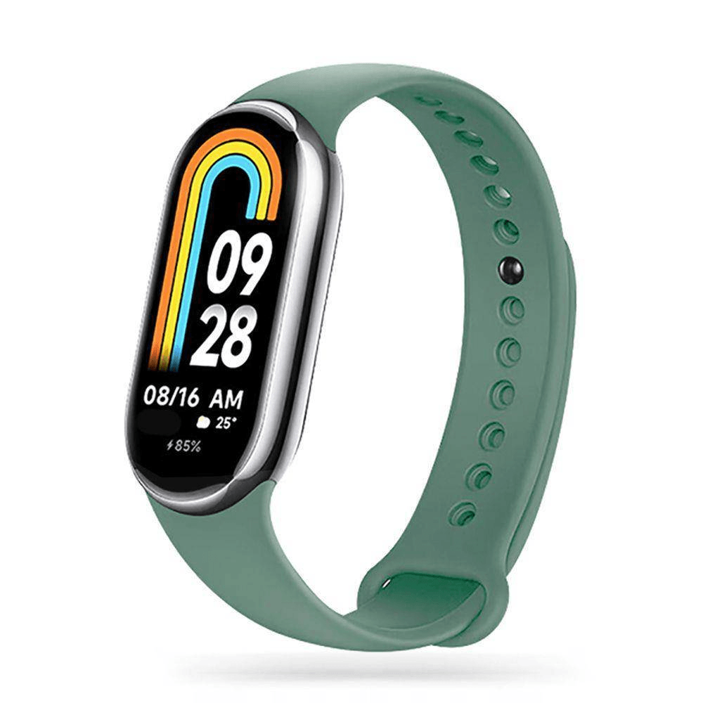 Silikonski pašček za uro Xiaomi Mi Band 8 - olivna