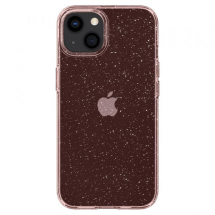 Spigen Liquid Crystal Glitter ovitek za iPhone 13 Mini - prozorno roza z bleščicami