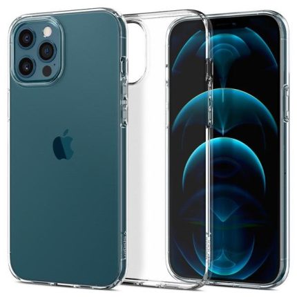 Spigen Liquid Crystal ovitek za iPhone 12  in 12 Pro - prozoren