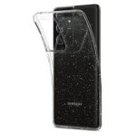 Spigen Liquid Crystal ovitek za Samsung Galaxy S21 Ultra G998 prozoren z bleščicami