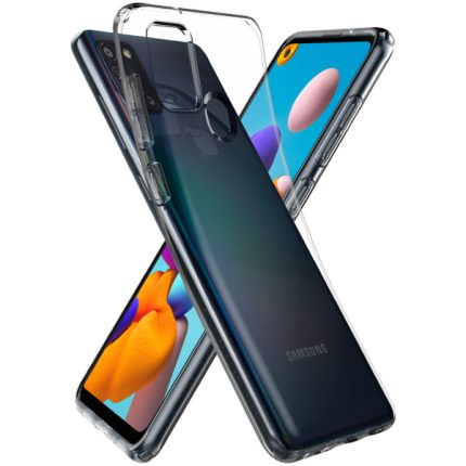 Spigen Liquid Crystal ovitek za Samsung Galaxy A21s A217 - prozoren