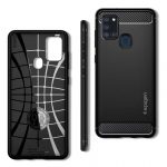 Spigen Rugged Armor silikonski ovitek za Samsung Galaxy A21s A217