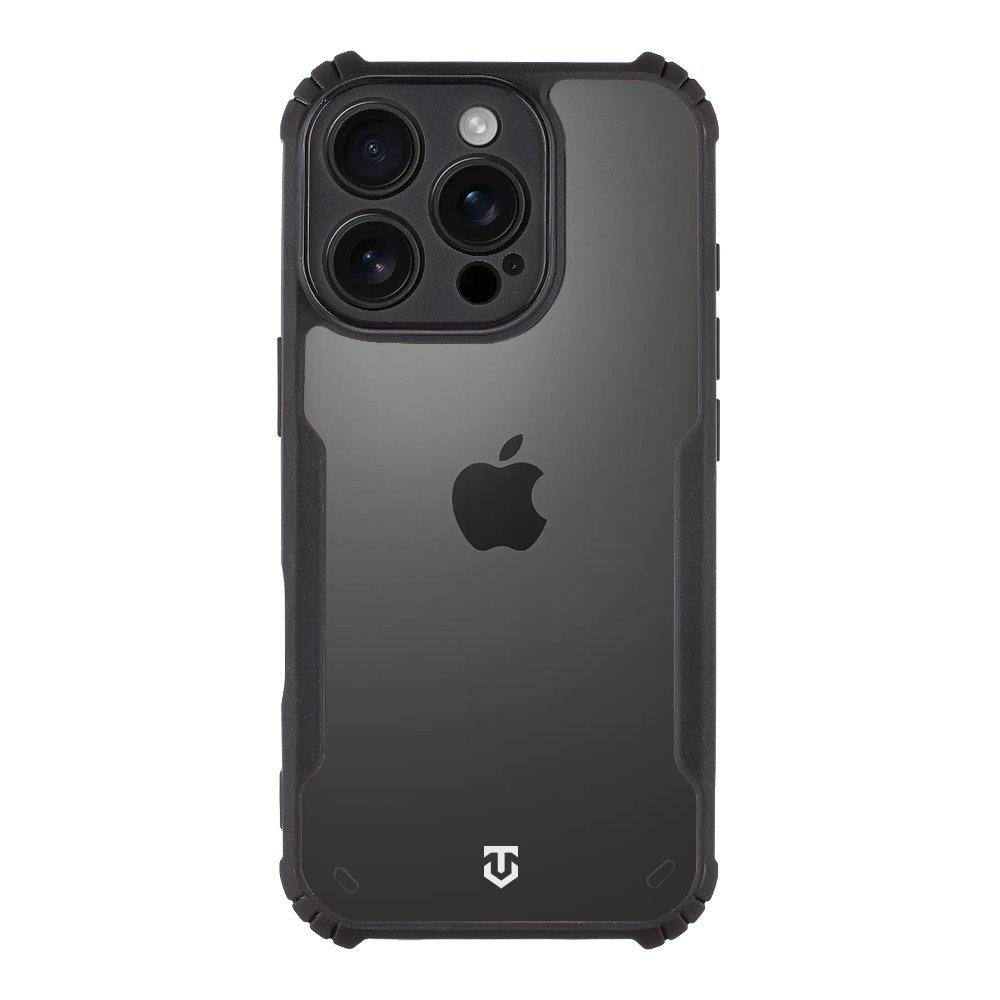 Tactical Quantum silikonski ovitek za iPhone 16 Pro - prozorno črn