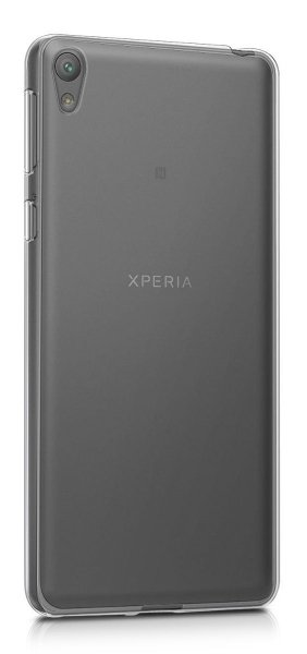 Ultra tanek silikonski ovitek za Sony Xperia X - prozorno črn