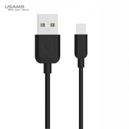 USAMS podatkovni kabel U2 SJ097 Lightning 2A dožina 1 m QC - črn