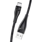 USAMS podatkovni kabel U41 SJ395 Type C na USB 2A 2m črn pleten